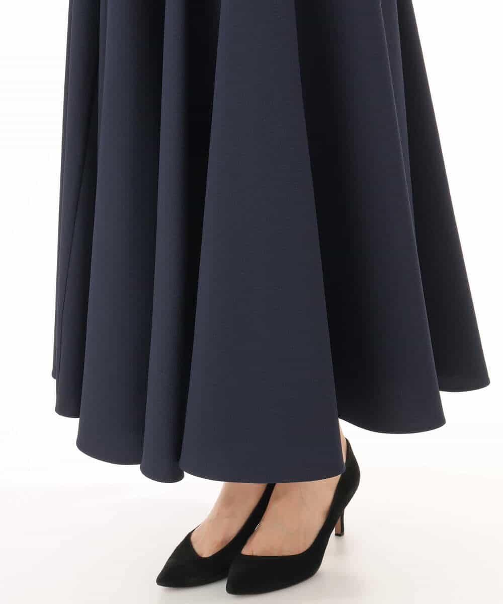 FKHHD64180 MK MICHEL KLEIN(MK ミッシェルクラン) [撥水/UVカット/洗える]ボリュームフレアスカート ネイビー