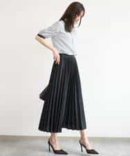 FKHJD32180 MK MICHEL KLEIN(MK ミッシェルクラン) [洗える]オーガンジープリーツスカート ブラック