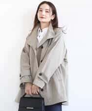 FKJFD28270 MK MICHEL KLEIN(MK ミッシェルクラン) [洗える]テントライン ツイルコート ベージュ
