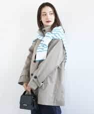 FKJFD28270 MK MICHEL KLEIN(MK ミッシェルクラン) [洗える]テントライン ツイルコート モカ