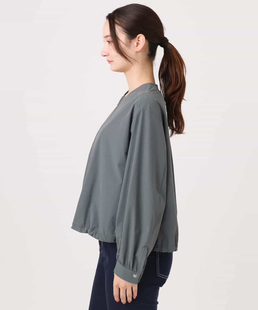 FKJGD37220 MK MICHEL KLEIN(MK ミッシェルクラン) [洗える]ストレッチライトブルゾン ダークグレー