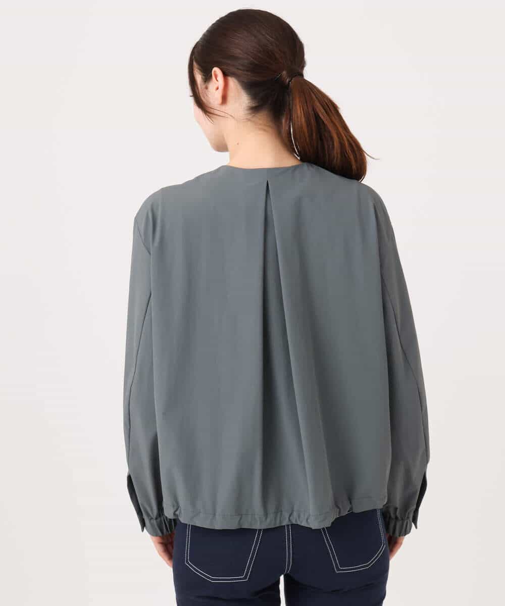 FKJGD37220 MK MICHEL KLEIN(MK ミッシェルクラン) [洗える]ストレッチライトブルゾン ダークグレー