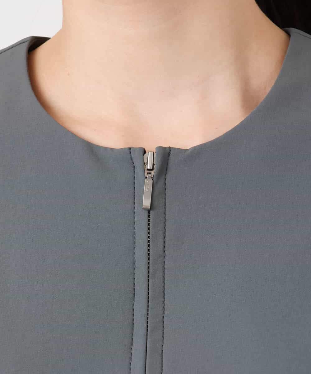 FKJGD37220 MK MICHEL KLEIN(MK ミッシェルクラン) [洗える]ストレッチライトブルゾン ダークグレー