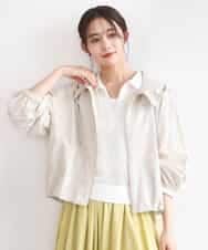 FKJGD47230 MK MICHEL KLEIN(MK ミッシェルクラン) [洗える]フーデットライトブルゾン ベージュ