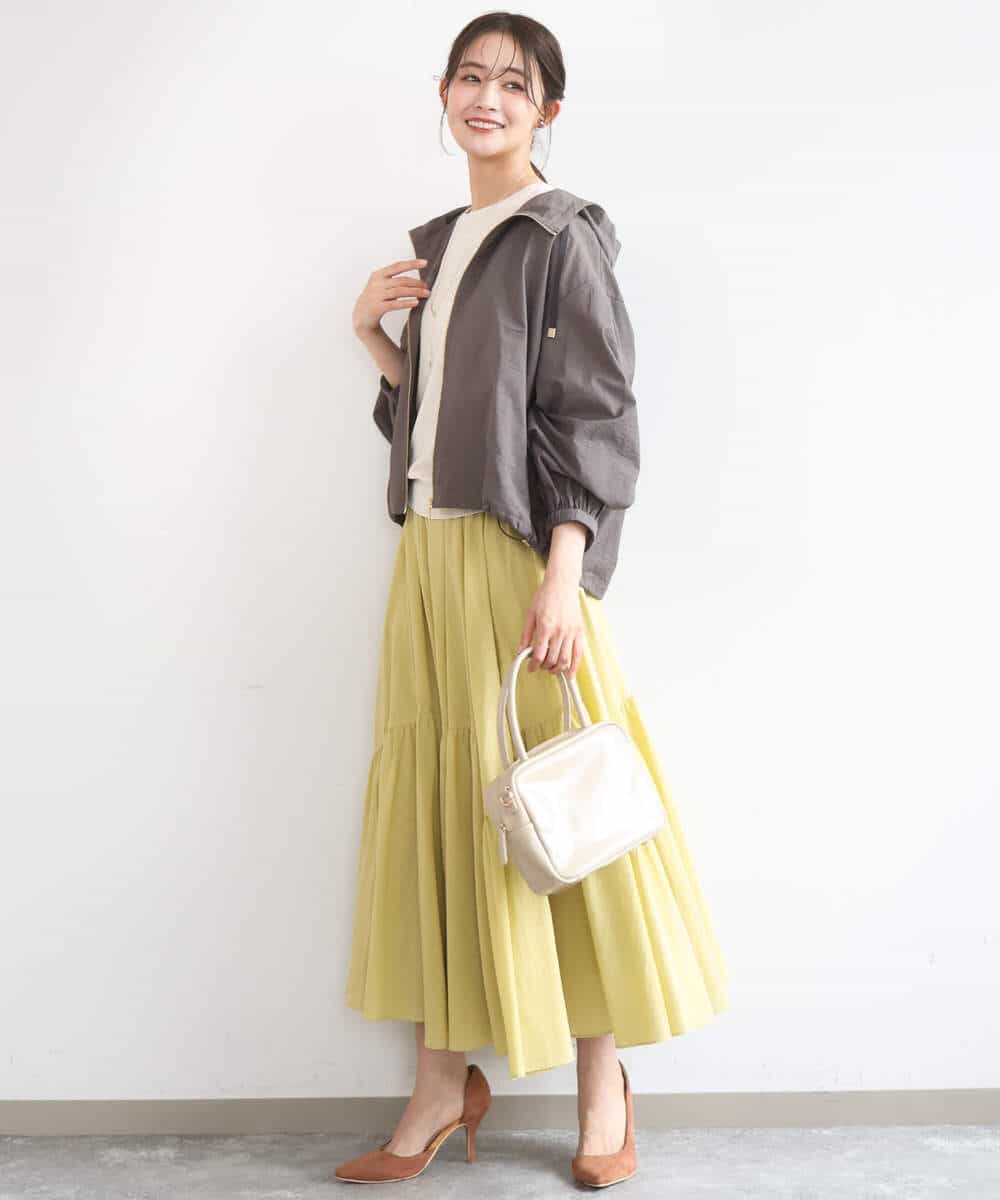 FKJGD47230 MK MICHEL KLEIN(MK ミッシェルクラン) [洗える]フーデットライトブルゾン ブラウン
