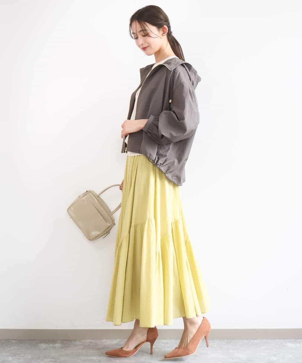 FKJGD47230 MK MICHEL KLEIN(MK ミッシェルクラン) [洗える]フーデットライトブルゾン ブラウン