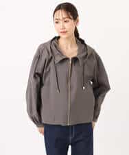 FKJGD47230 MK MICHEL KLEIN(MK ミッシェルクラン) [洗える]フーデットライトブルゾン ブラウン