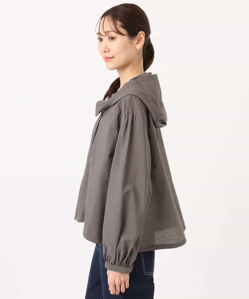 FKJGD47230 MK MICHEL KLEIN(MK ミッシェルクラン) [洗える]フーデットライトブルゾン ブラウン
