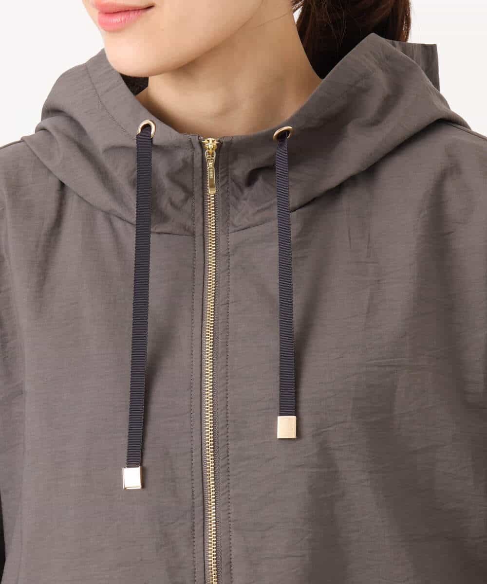 FKJGD47230 MK MICHEL KLEIN(MK ミッシェルクラン) [洗える]フーデットライトブルゾン ブラウン