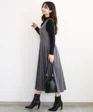 FKKAG35100 MK MICHEL KLEIN(MK ミッシェルクラン) [洗える]ハイネックカットソー ライトブルー