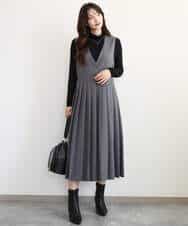FKKAG35100 MK MICHEL KLEIN(MK ミッシェルクラン) [洗える]ハイネックカットソー ライトブルー