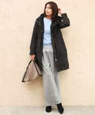 FKKAG40110 MK MICHEL KLEIN(MK ミッシェルクラン) [洗える]レースヘムデザインカットソー ホワイト