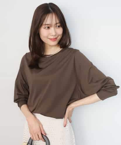 FKKGD42100 MK MICHEL KLEIN [接触冷感/洗える]シルケット天竺リラックスカットソー
