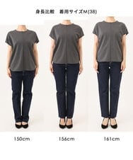 FKKJD22130 MK MICHEL KLEIN(MK ミッシェルクラン) [洗える]前後2way フロントジップデザインカットソー ダークグレー
