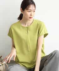 FKKJD22130 MK MICHEL KLEIN(MK ミッシェルクラン) [洗える]前後2way フロントジップデザインカットソー ダークグレー