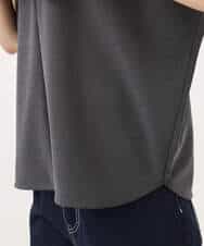 FKKJD22130 MK MICHEL KLEIN(MK ミッシェルクラン) [洗える]前後2way フロントジップデザインカットソー ダークグレー