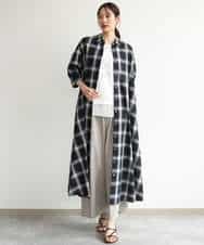 FKKJD23090 MK MICHEL KLEIN(MK ミッシェルクラン) [洗える]シフォン切替えフロッキーロゴTシャツ ホワイト