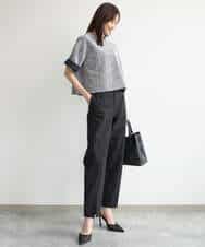 FKKJD26130 MK MICHEL KLEIN(MK ミッシェルクラン) [洗える]カラフルネップ ジャージーツイードカットソー ライトグレー