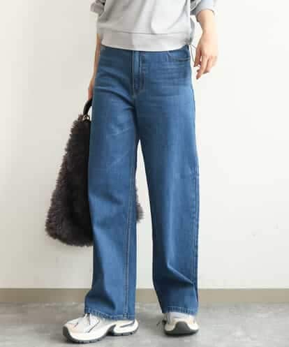 FKLAG41170 MK MICHEL KLEIN [洗える]11ozデニム ワイドストレートパンツ