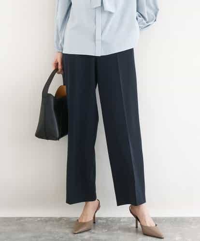 FKLFD10160 MK MICHEL KLEIN [洗える]セットアップ対応/ダブルクロス セミワイドパンツ