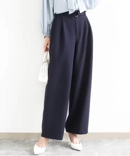 FKLFD10170 MK MICHEL KLEIN [洗える]バレルシルエットパンツ
