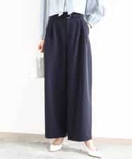 FKLFD10170 MK MICHEL KLEIN(MK ミッシェルクラン) [洗える]バレルシルエットパンツ ベージュ