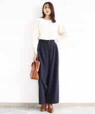 FKLFD10170 MK MICHEL KLEIN(MK ミッシェルクラン) [洗える]バレルシルエットパンツ ベージュ