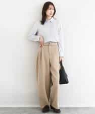 FKLFD10170 MK MICHEL KLEIN(MK ミッシェルクラン) [洗える]バレルシルエットパンツ ベージュ