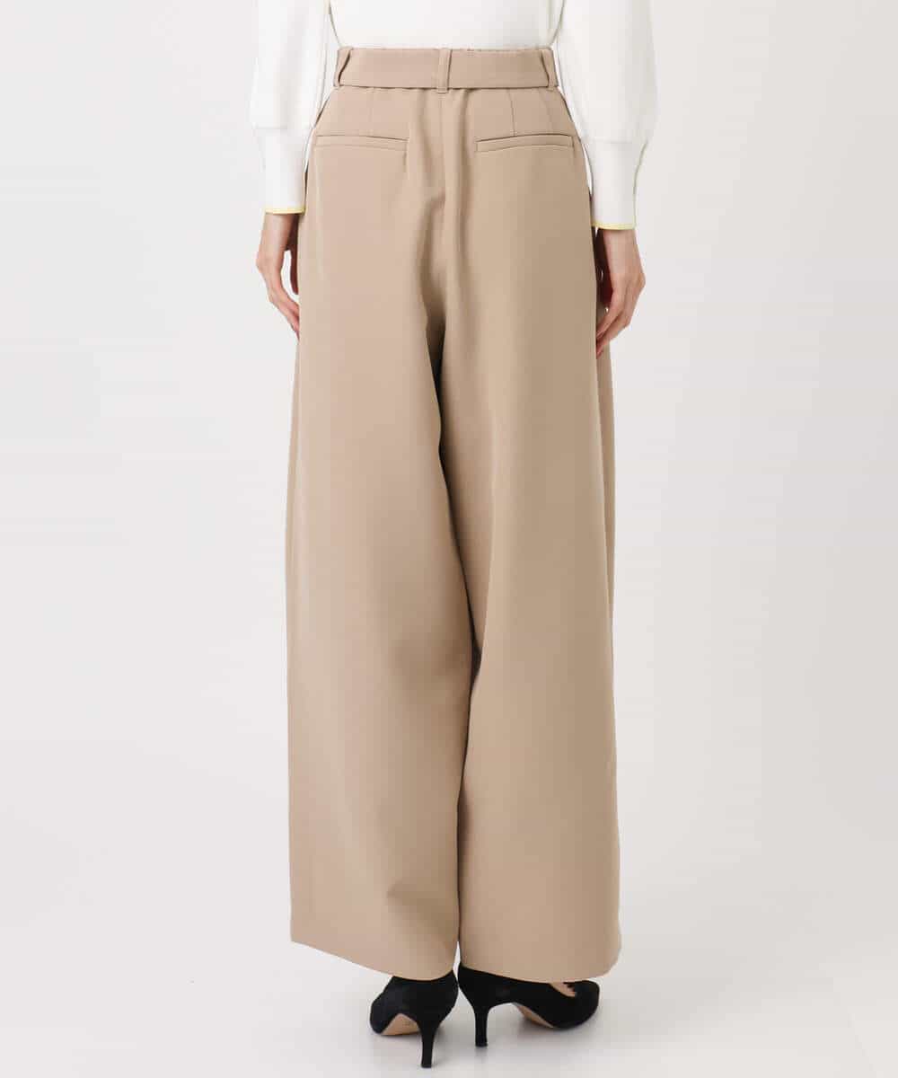 FKLFD10170 MK MICHEL KLEIN(MK ミッシェルクラン) [洗える]バレルシルエットパンツ ベージュ