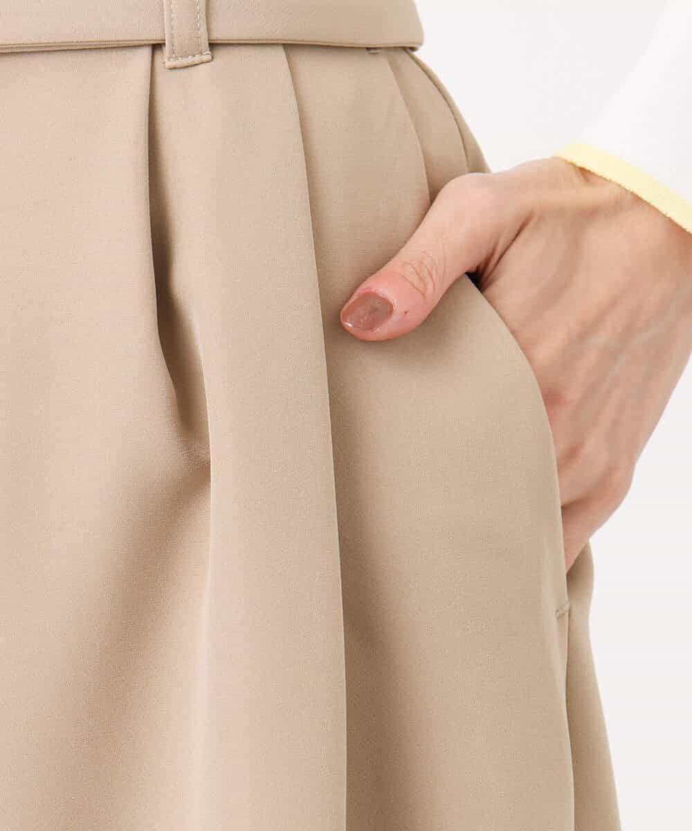 FKLFD10170 MK MICHEL KLEIN(MK ミッシェルクラン) [洗える]バレルシルエットパンツ ベージュ