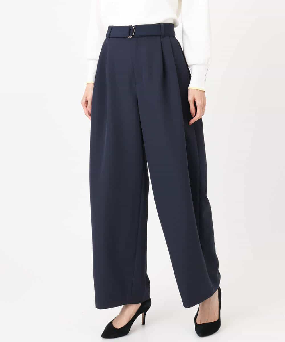 FKLFD10170 MK MICHEL KLEIN(MK ミッシェルクラン) [洗える]バレルシルエットパンツ ベージュ