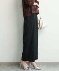 FKLGD21160 MK MICHEL KLEIN(MK ミッシェルクラン) [洗える]TRストレッチワイドパンツ ライトグレー