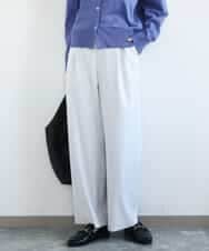 FKLGD21160 MK MICHEL KLEIN(MK ミッシェルクラン) [洗える]TRストレッチワイドパンツ ライトグレー