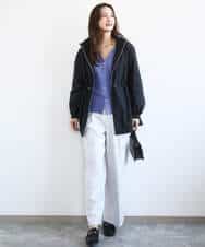 FKLGD21160 MK MICHEL KLEIN(MK ミッシェルクラン) [洗える]TRストレッチワイドパンツ ライトグレー