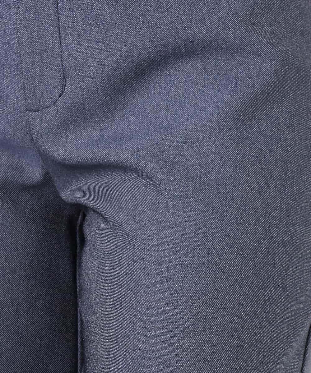 FKLGD27160 MK MICHEL KLEIN(MK ミッシェルクラン) [洗える]デニムライク ストレートワイドパンツ ネイビー