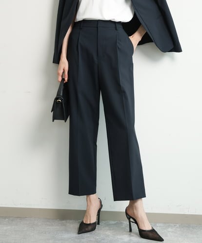 FKLGD33170 MK MICHEL KLEIN [イージーケア/洗える]ドライタッチストレッチ テーパードパンツ