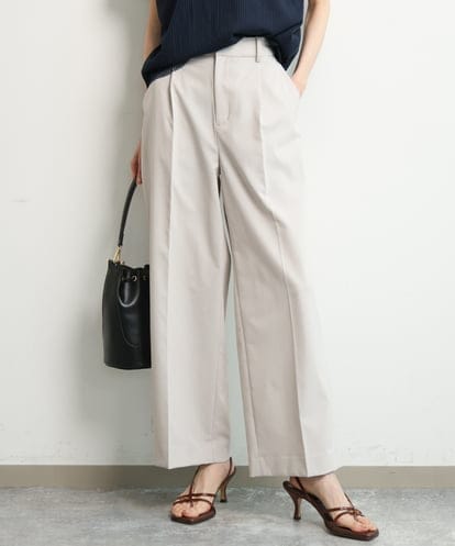 FKLGD34170 MK MICHEL KLEIN [イージーケア/洗える]ドライタッチストレッチ ワイドパンツ