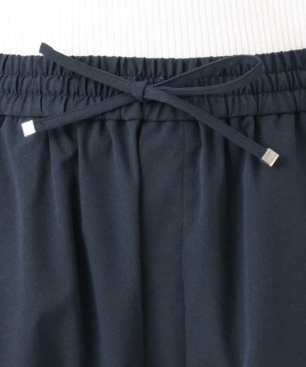 FKLGD40170 MK MICHEL KLEIN(MK ミッシェルクラン) [抗ピリング/洗える]コットンライクストレッチワイドパンツ ネイビー