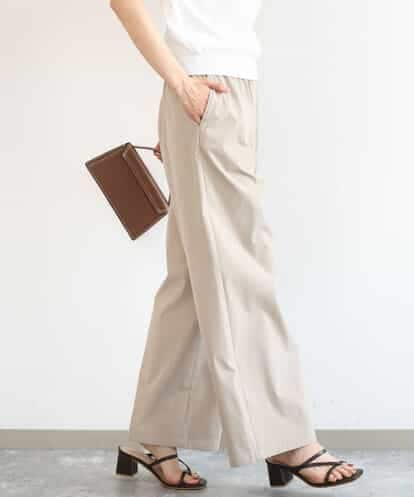 FKLGD40170 MK MICHEL KLEIN [抗ピリング/洗える]コットンライクストレッチワイドパンツ