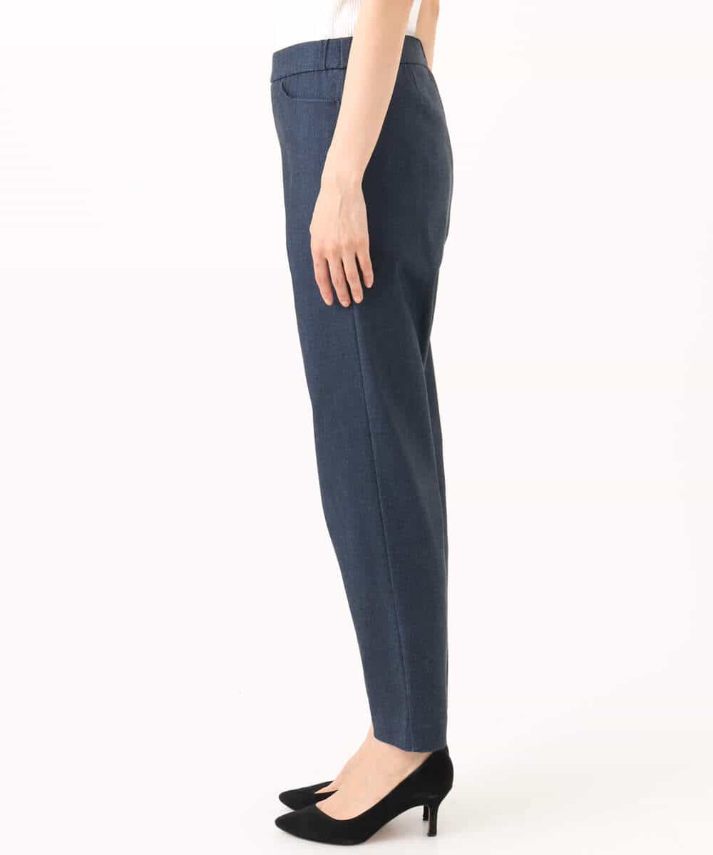 FKLGD41130 MK MICHEL KLEIN(MK ミッシェルクラン) [洗える]ハイストレッチ細身シルエットパンツ ネイビー