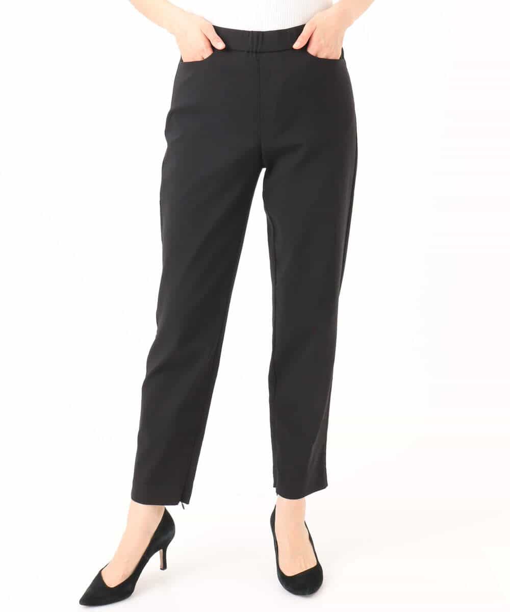FKLGD41130 MK MICHEL KLEIN(MK ミッシェルクラン) [洗える]ハイストレッチ細身シルエットパンツ ネイビー