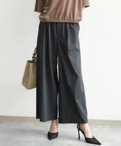 FKLJD34160 MK MICHEL KLEIN [洗える]ストレートワイドパンツ(チェック・無地)