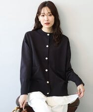 FKSAG40160 MK MICHEL KLEIN(MK ミッシェルクラン) [洗える]ポケットデザインミドル丈ニットカーディガン レッド