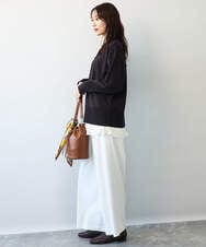 FKSAG40160 MK MICHEL KLEIN(MK ミッシェルクラン) [洗える]ポケットデザインミドル丈ニットカーディガン レッド