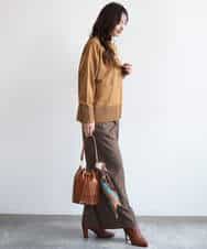 FKSAG40160 MK MICHEL KLEIN(MK ミッシェルクラン) [洗える]ポケットデザインミドル丈ニットカーディガン レッド