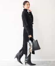 FKSAG56160 MK MICHEL KLEIN(MK ミッシェルクラン) [ウール100/洗える]SUPER FINE WOOLベーシックカーディガン グレー