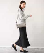 FKSAG56160 MK MICHEL KLEIN(MK ミッシェルクラン) [ウール100/洗える]SUPER FINE WOOLベーシックカーディガン グレー
