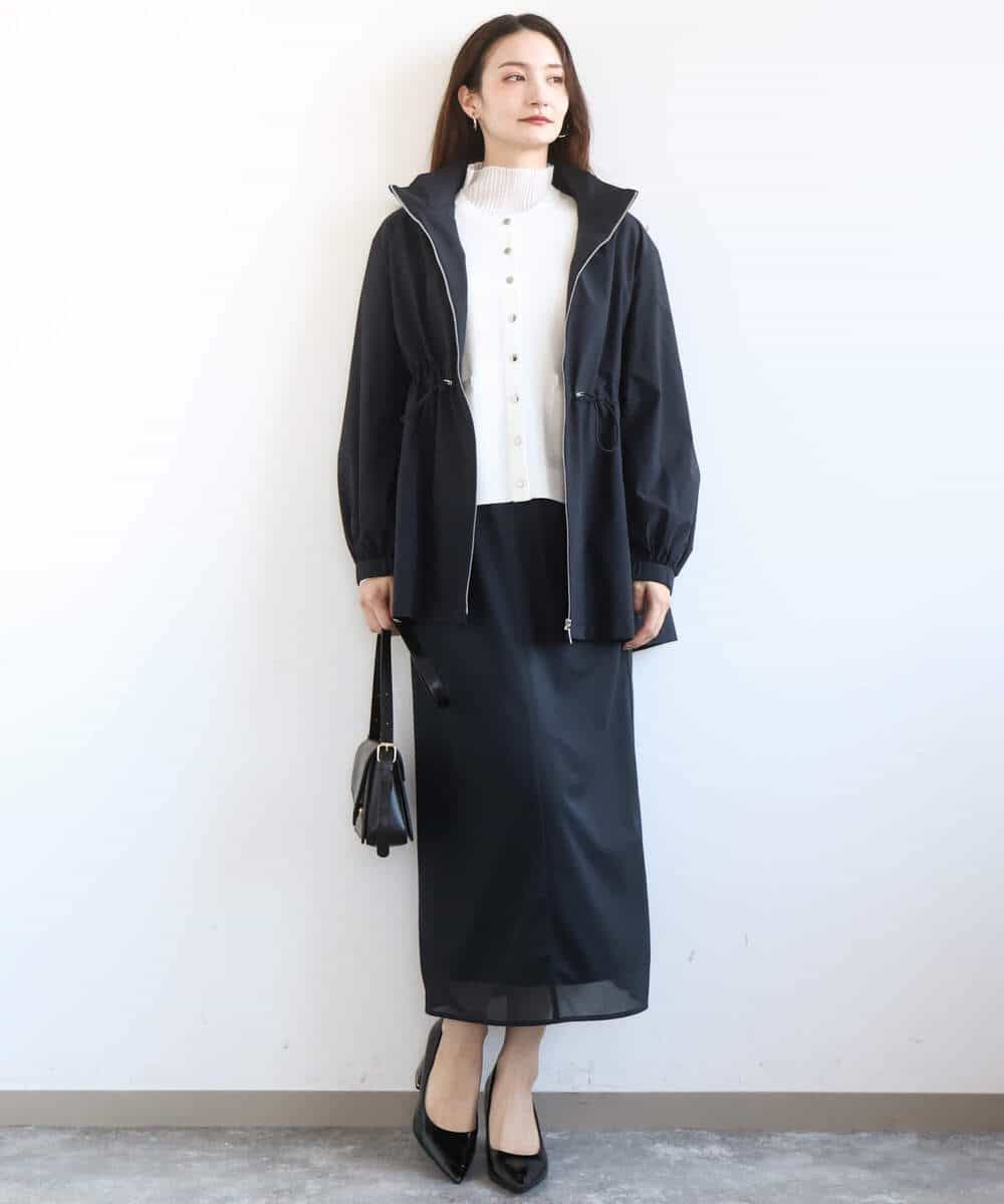 FKSGD20160 MK MICHEL KLEIN(MK ミッシェルクラン) [洗える]ジャケットライクニットカーディガン ブルーグレー