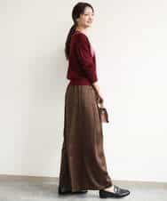 FKSJD30160 MK MICHEL KLEIN(MK ミッシェルクラン) [洗える]配色アーガイル柄ニットカーディガン グレー