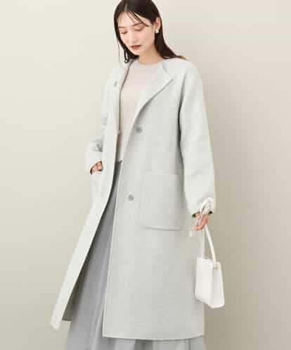 FKUAA40340 MK MICHEL KLEIN スムースリバーロング丈コート
